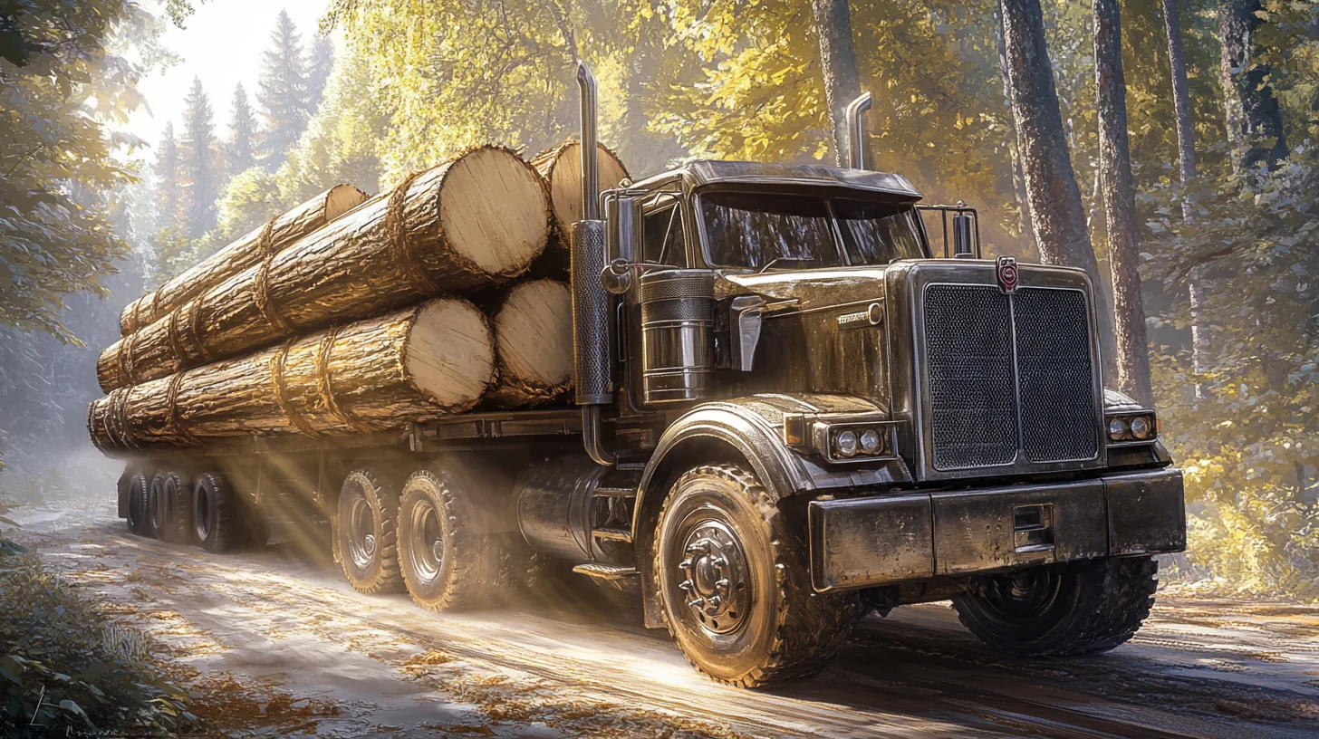 camion de bois